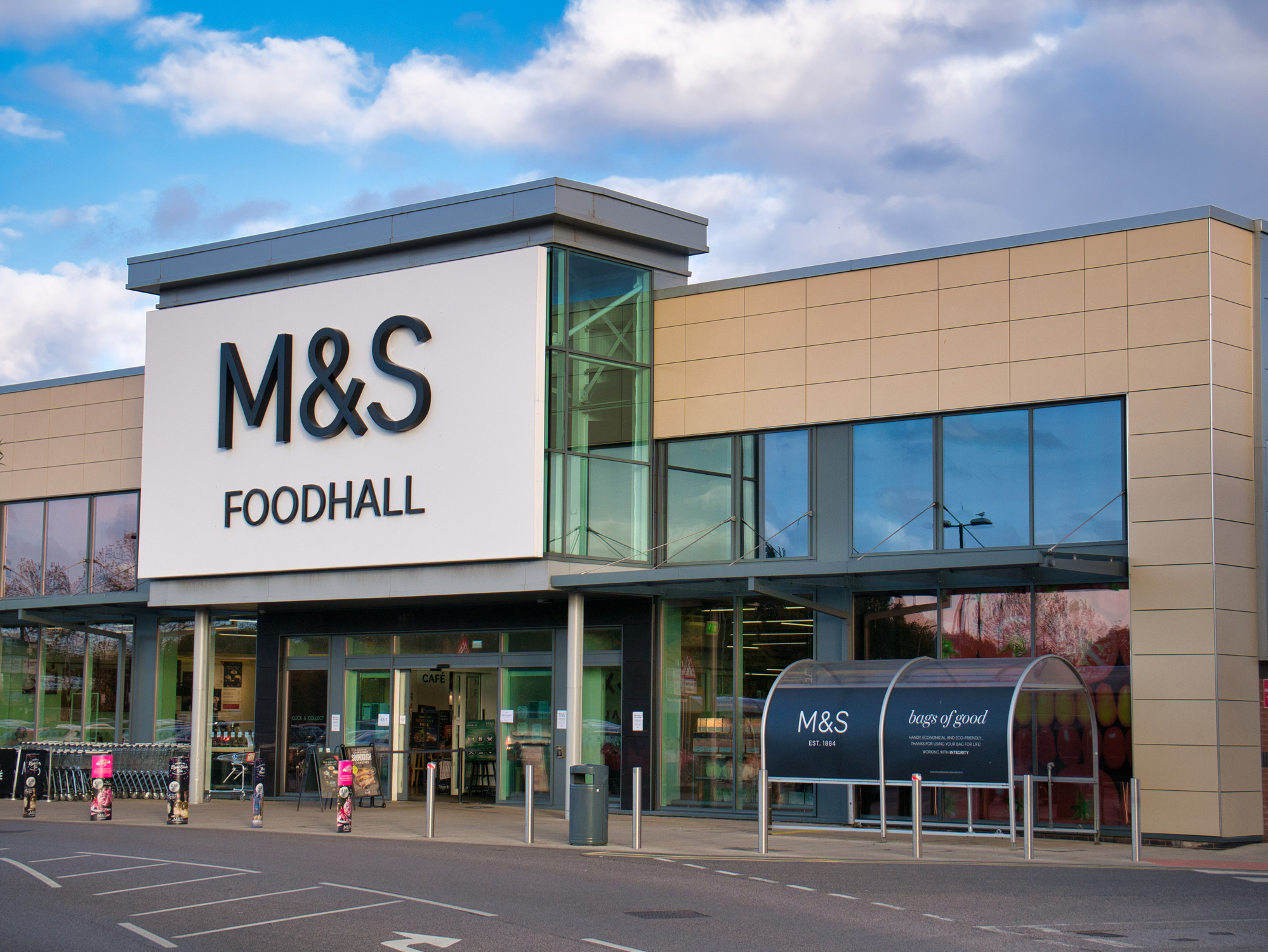 Marks & Spencer foodhall exterior.