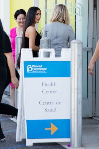 Kim Kardashian at Planned Parenthood