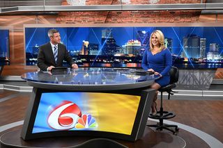 WDSU morning anchors Chad Sabadie and Randi Rousseau present the news to New Orleans.