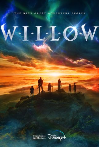 The Willow poster features the cast's silhouettes on a majestic landscape.