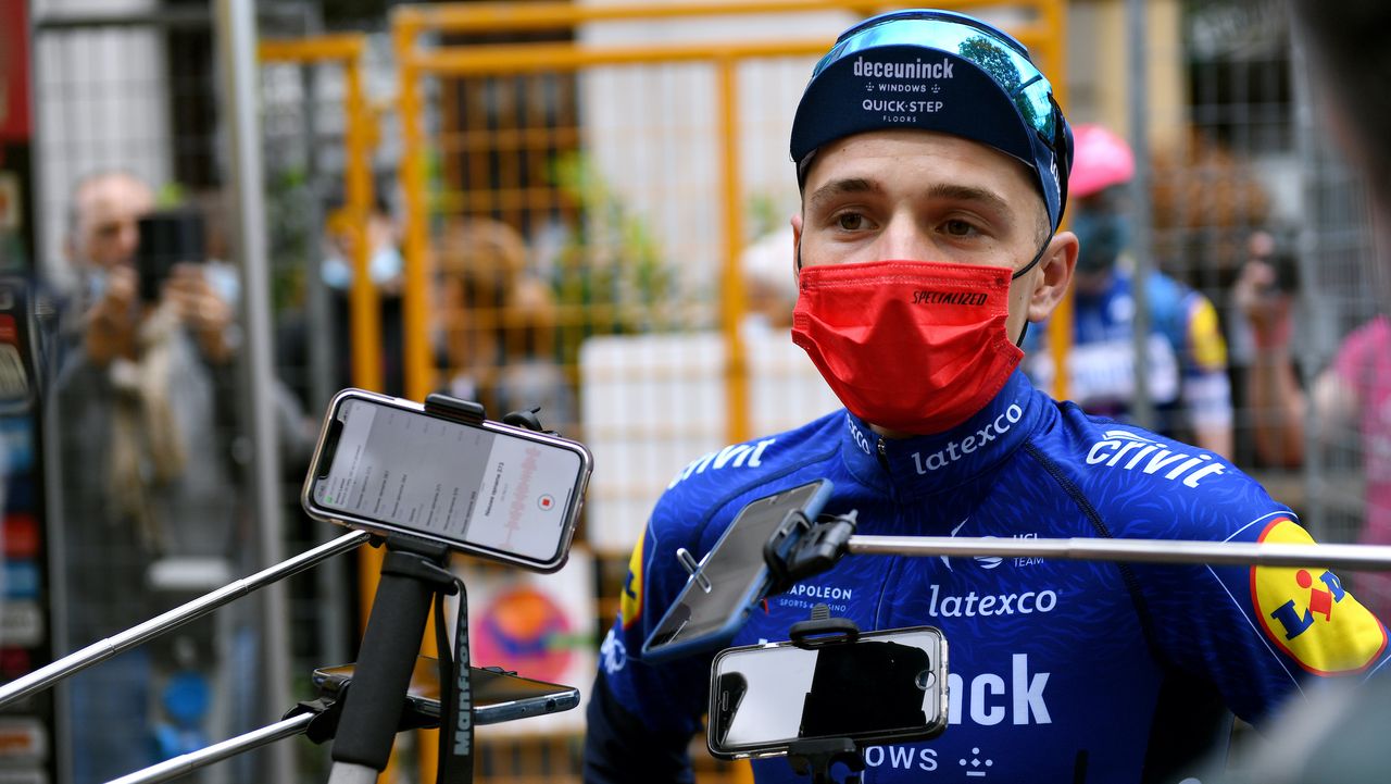 Remco Evenepoel at the 2021 Giro d&#039;Italia stage one