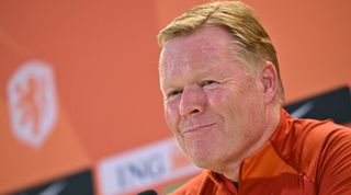 Netherlands manager Ronald Koeman during a press conference