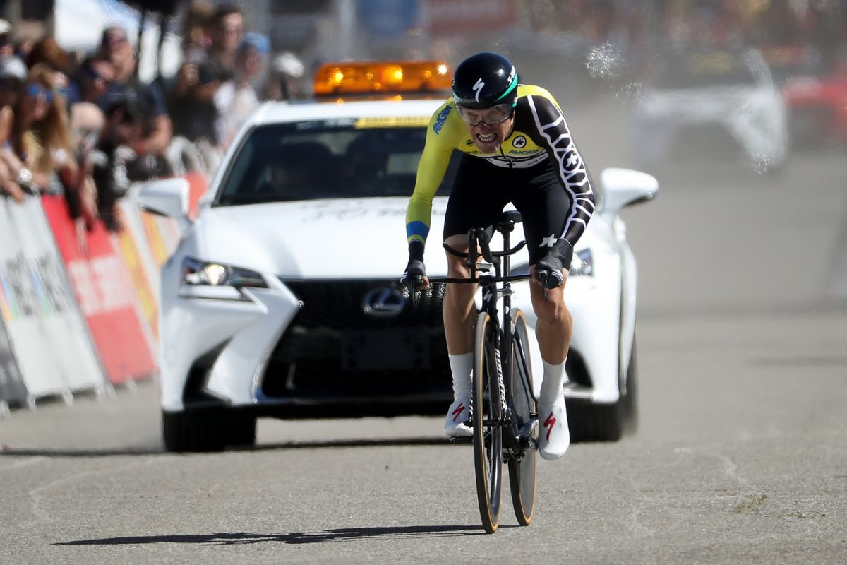 Rafa Majka fights all the way to the line but can't save the yellow jersey