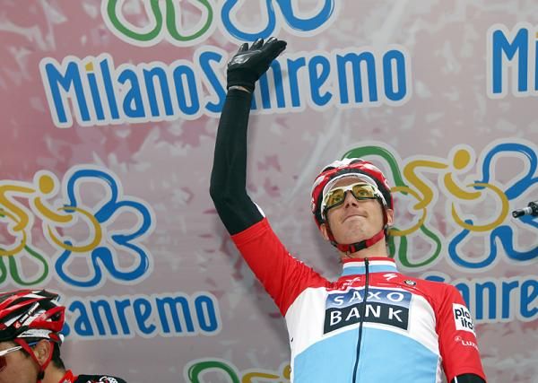 Andy Schleck (Saxo Bank) at sign in.