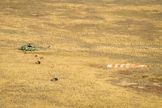Search and Rescue Teams Arrive at Remote Soyuz Landing Site