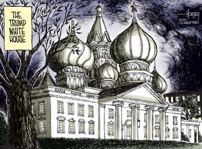Political cartoon U.S Donald Trump White House