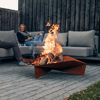 Tripple Steel Firepit: £139.99 | Not On The High Street&nbsp;