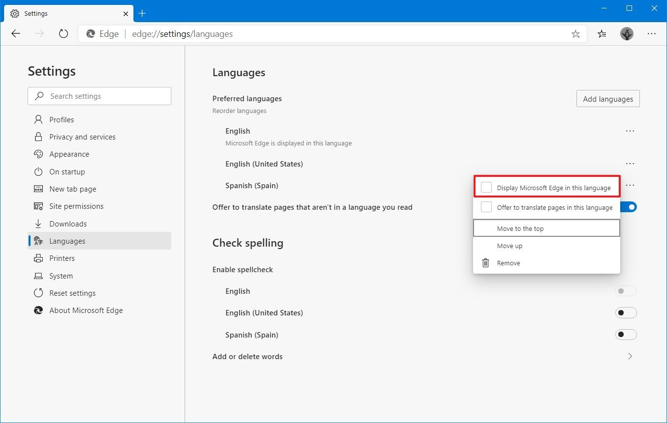 Язык microsoft. Edge://settings/languages. How to change Microsoft Edge language. Английский язык на Майкрософт. Привайс в Майкрософт Эдж.