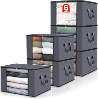 Fab Totes 6 Pack Clothes Storage