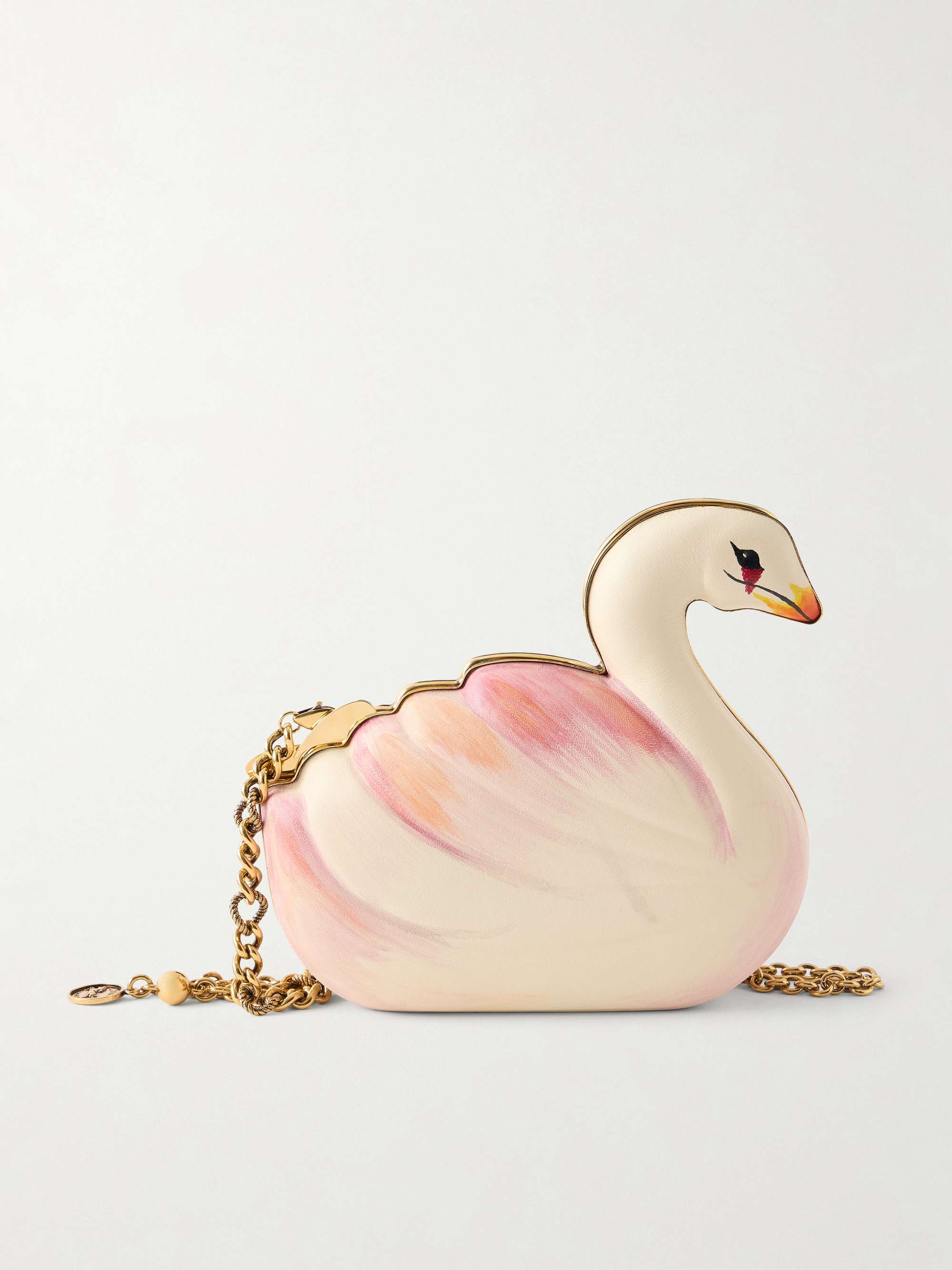 Tropicus Swan Leather Clutch