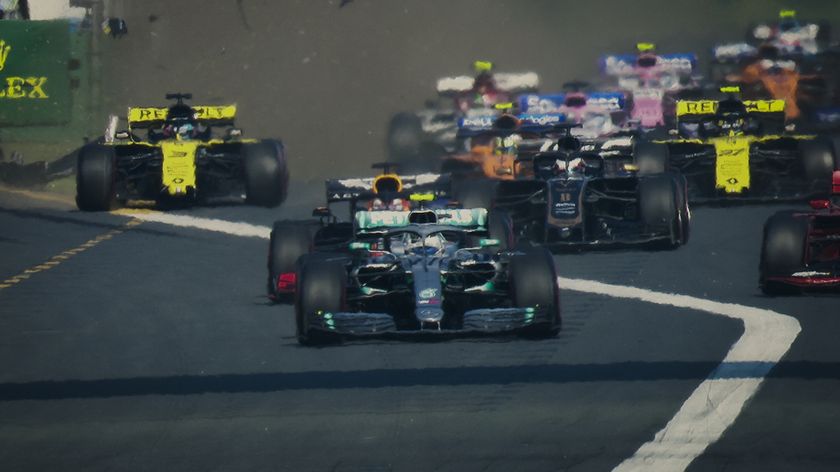 Formula 1 cars on-track as seen in Netflix&#039;s &quot;Formula 1: Drive to Survive&quot;