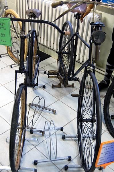 Plum bike store museum with bikes from 1886