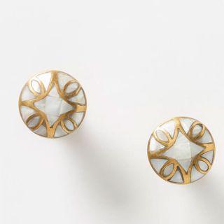 mother of peal and brass cabinet knobs