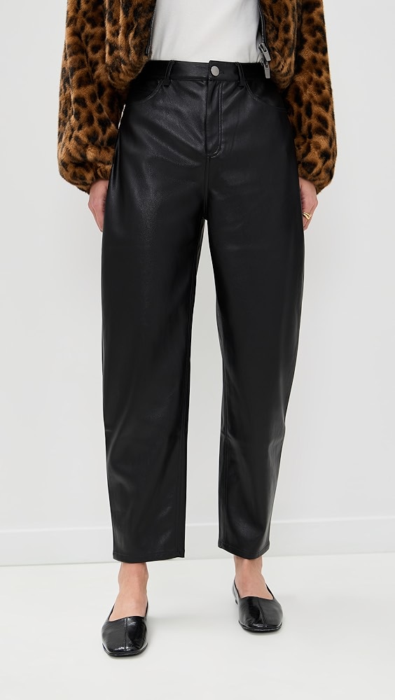 Le Bop Dakota Faux Leather Barrel Pants