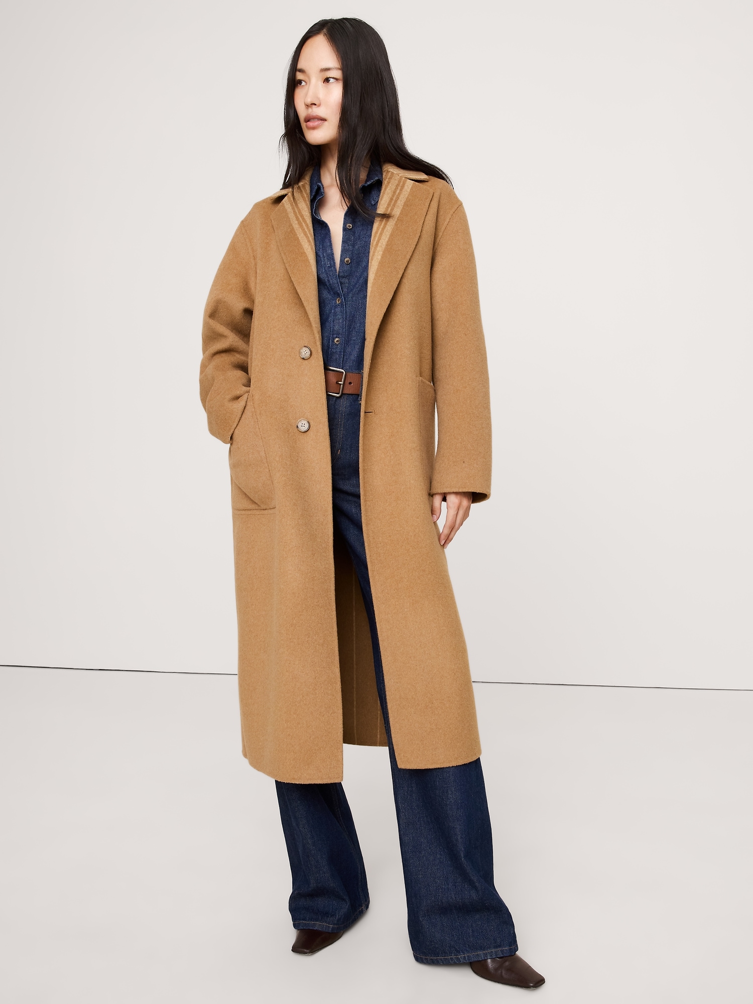 Banana Republic Reversible Double-Faced Top Coat