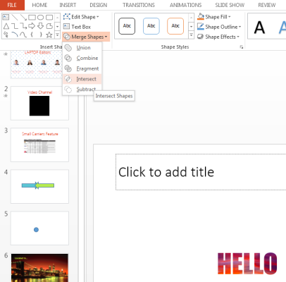 How to Merge Shapes in PowerPoint 2013 | Laptop Mag