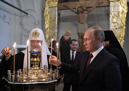 Patriarch Kirill and Vladimir Putin
