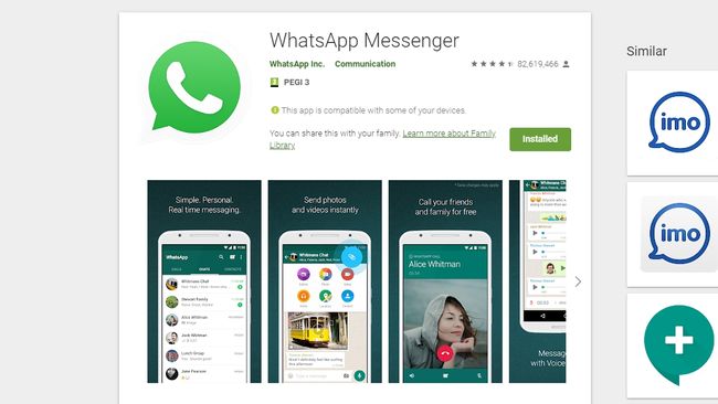 instaling WhatsApp