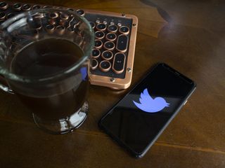 Twitter Logo Coffee Keyboard
