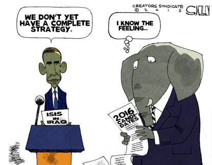 Obama cartoon U.S. ISIS GOP 2016