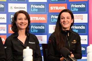 Marianne Vos and Lizzie Armitstead, Women's Tour press conference 2014