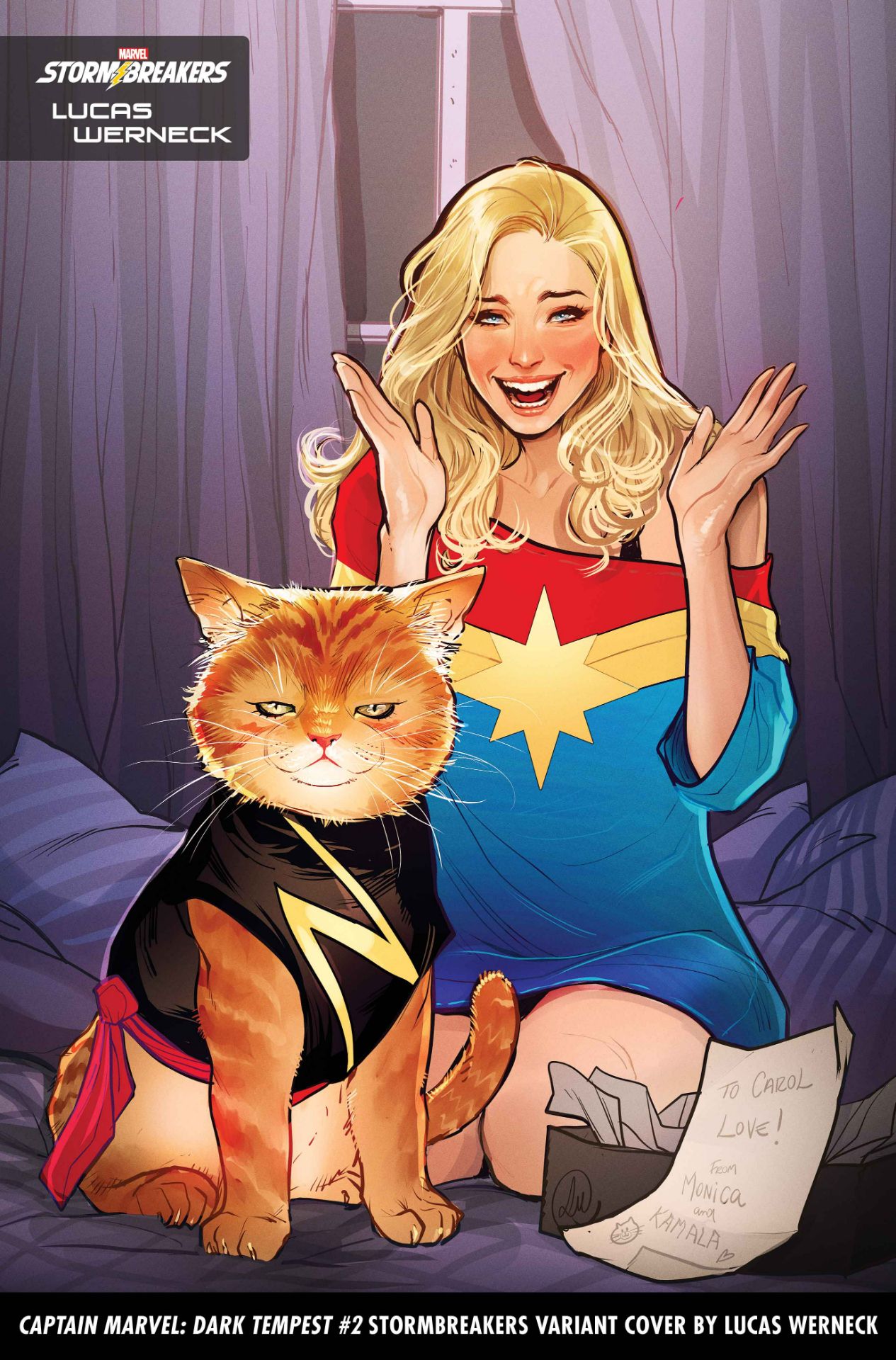 Captain Marvel: Dark Tempest #2 variant cover by Lucas Werneck