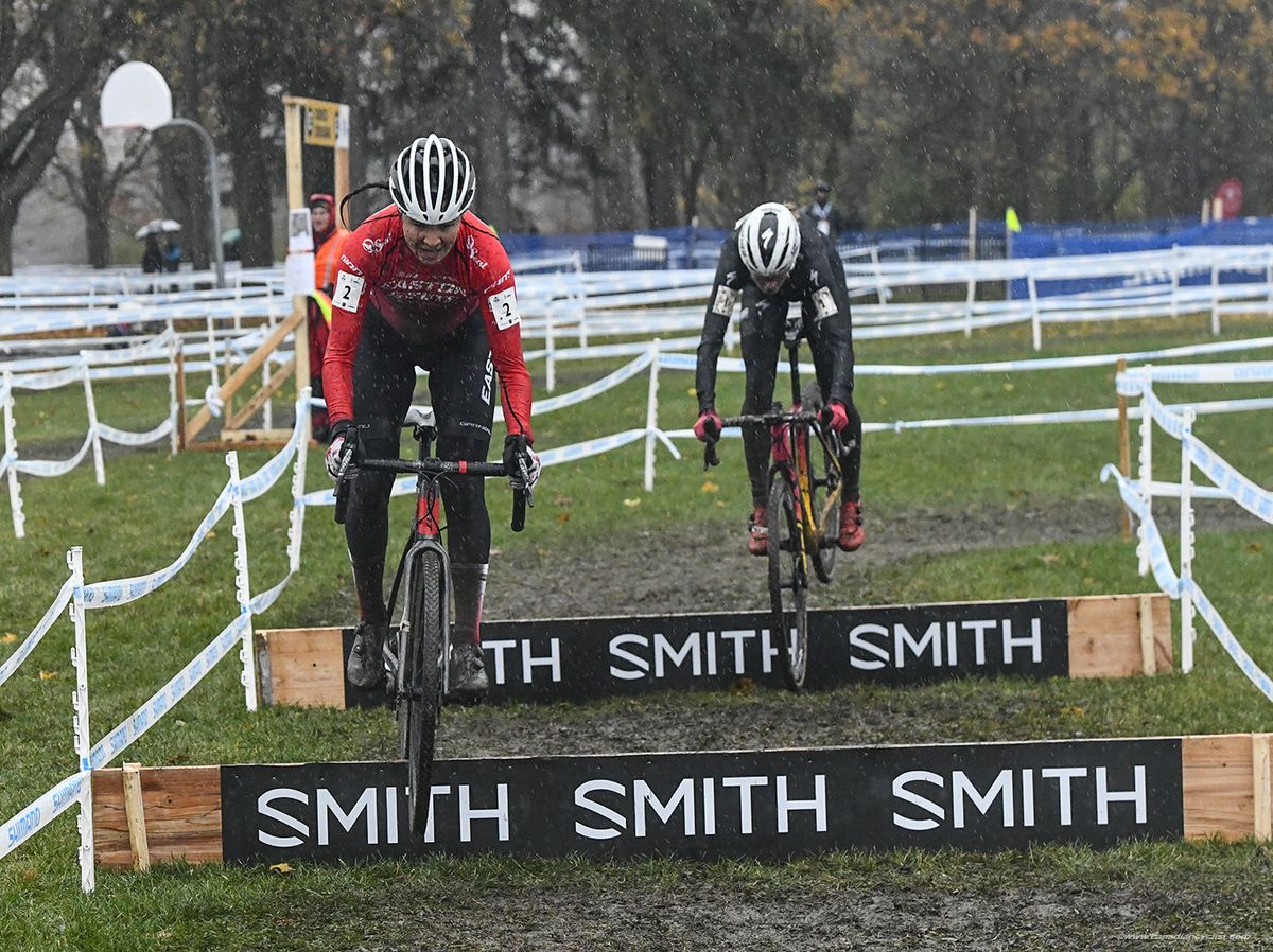 Jennifer Jackson (AWI Racing p/b The Crank and Sprocket) took the lead for 1 lap