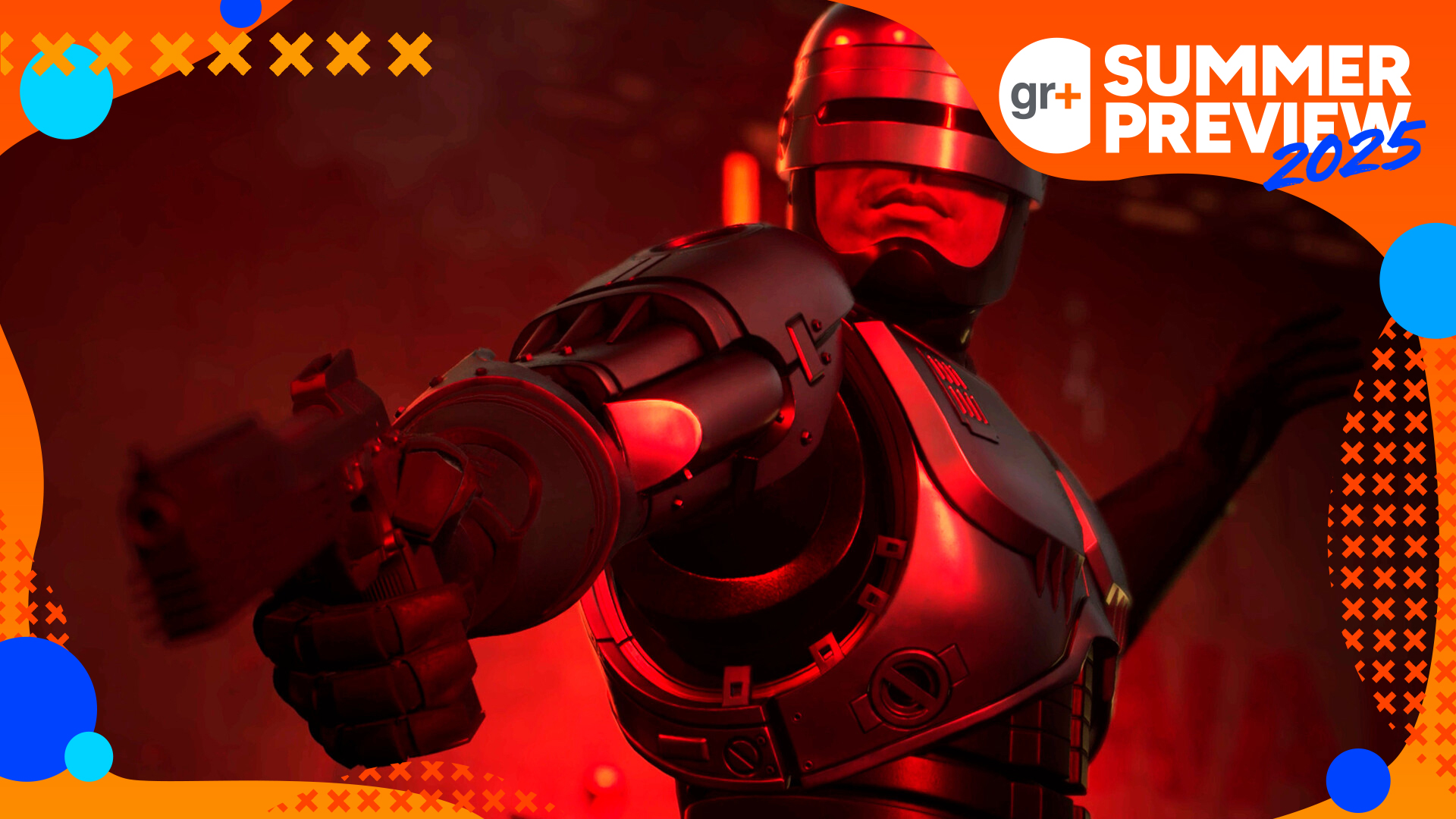 Robocop Uninished Business screenshot with GR+ Summer Preview logo