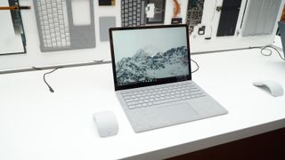 The Surface Laptop in traditional 'Platinum'