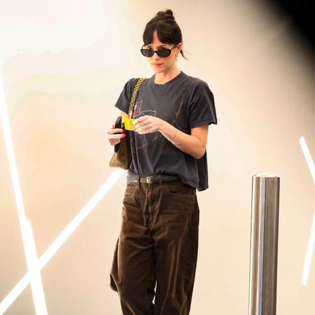 Dakota Johnson brown cords listing