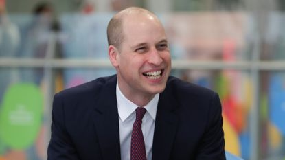 Prince William, Duke of Cambridge speaks with military veterans now working for the NHS as he visits Evelina London Children's Hospital to launch a nationwide programme to help veterans find work in the NHS on January 18, 2018 in London, England