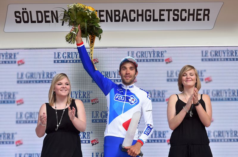 Thibaut Pinot (FDJ) celebrates his stage win
