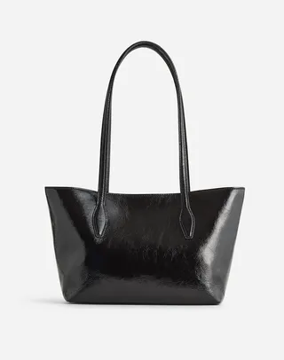 MW, Mini Shopper Tote in Patent Leather