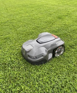 Husqvarna Automower 415x on a lawn