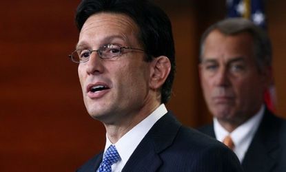 The Senate's two-month extension of the payroll tax break is unworkable, says House Majority Leader Eric Cantor (R-Va.), whose caucus refuses to go along with the bipartisan plan.