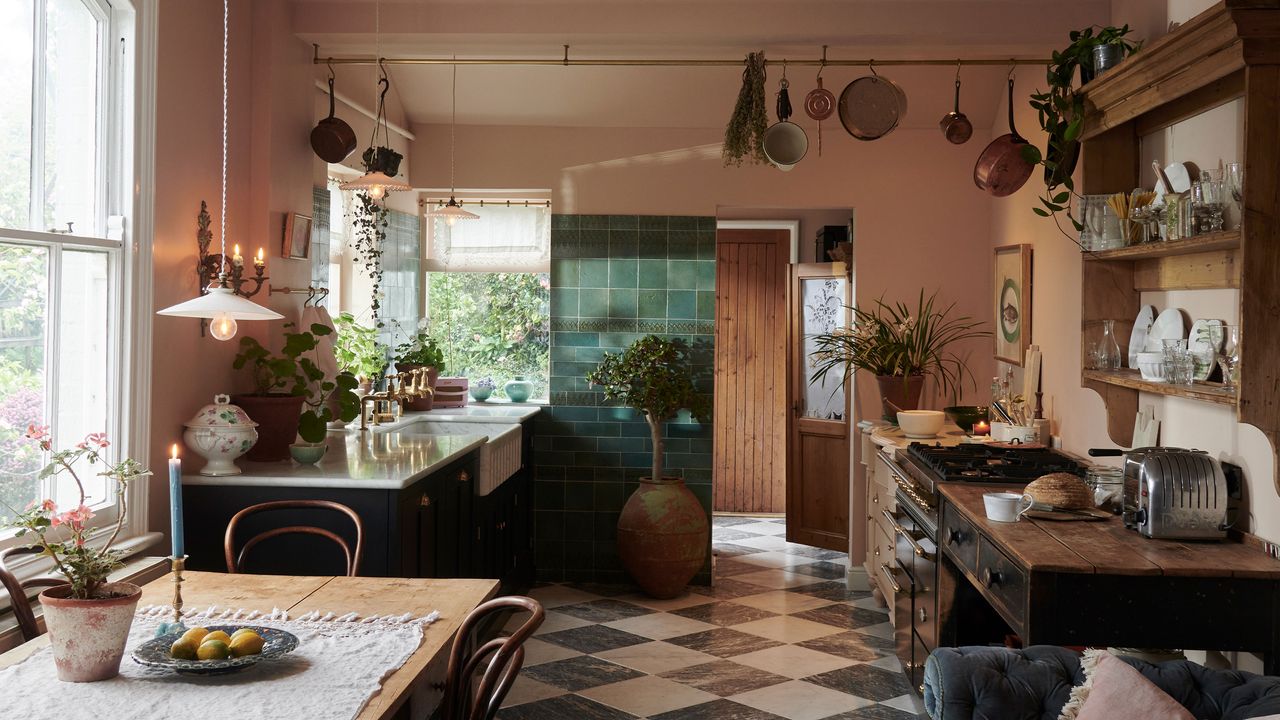 traditional kitchen with old world feel