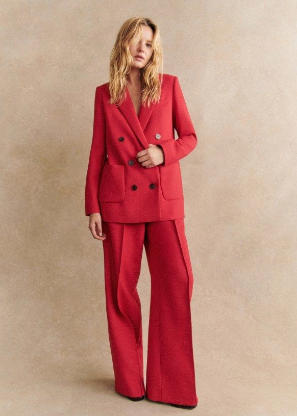 Sézane Michele Jacket in red