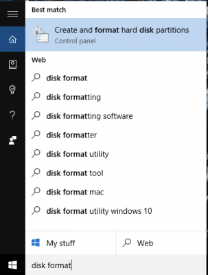 windows 10 format disk for use on mac