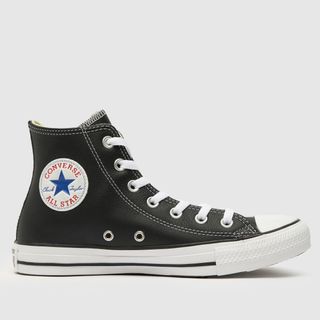 all star hi leather trainers