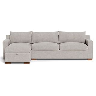 a light grey corner sofa