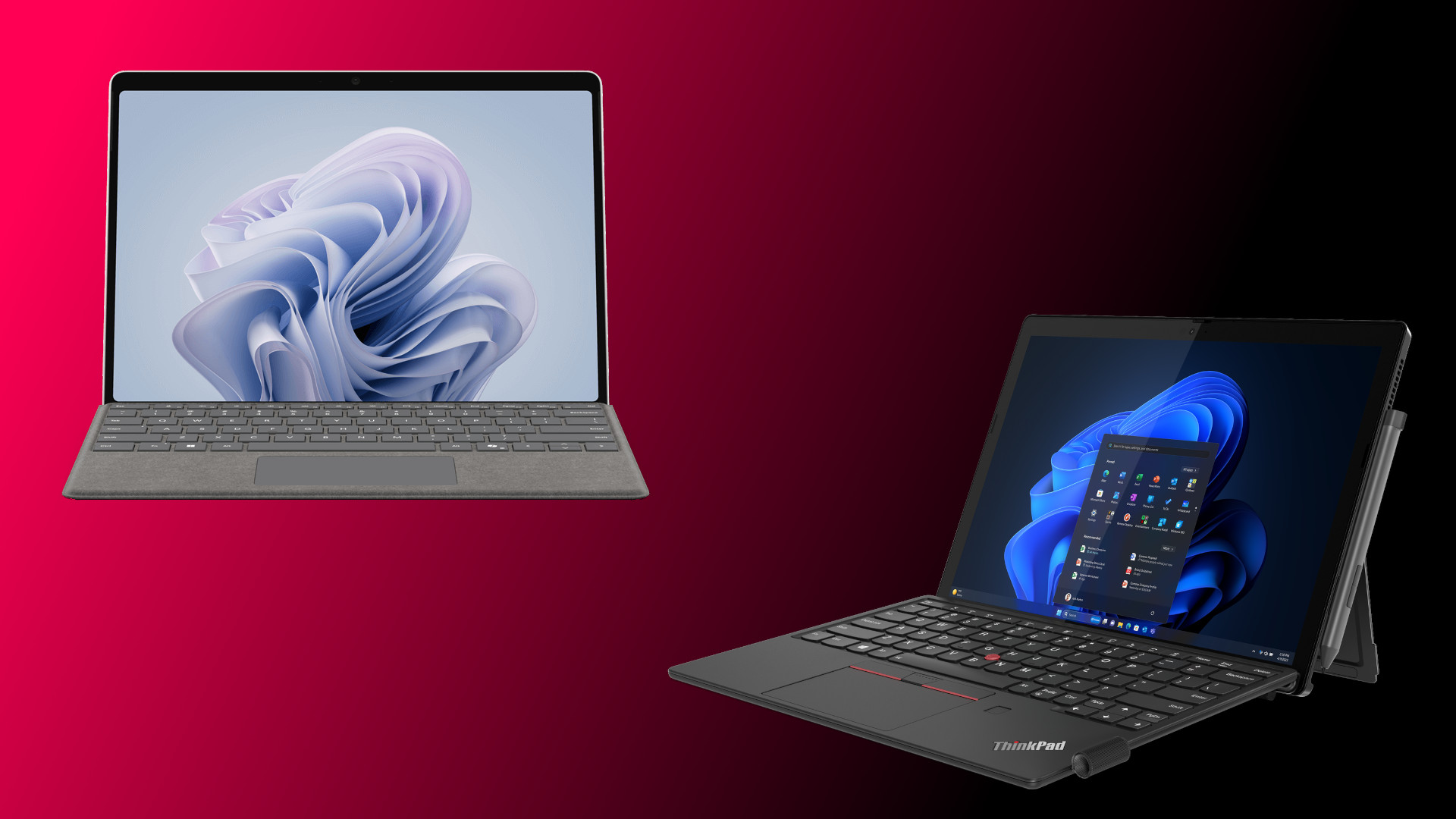 Surface Pro 10 для бизнеса или Lenovo ThinkPad X12 Detachable (Gen 2): какой ноутбук 2-в-1 лучше для вас?