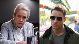 Kathy Bates in Matlock and Justin Hartley in Tracker