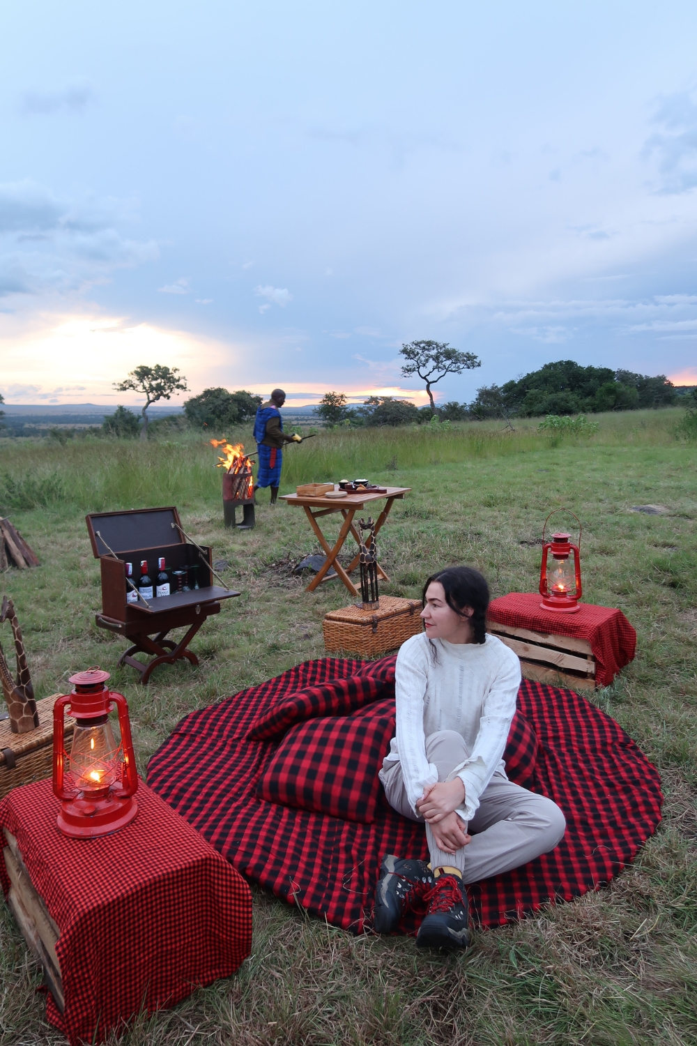 Bush dinner in the serengeti