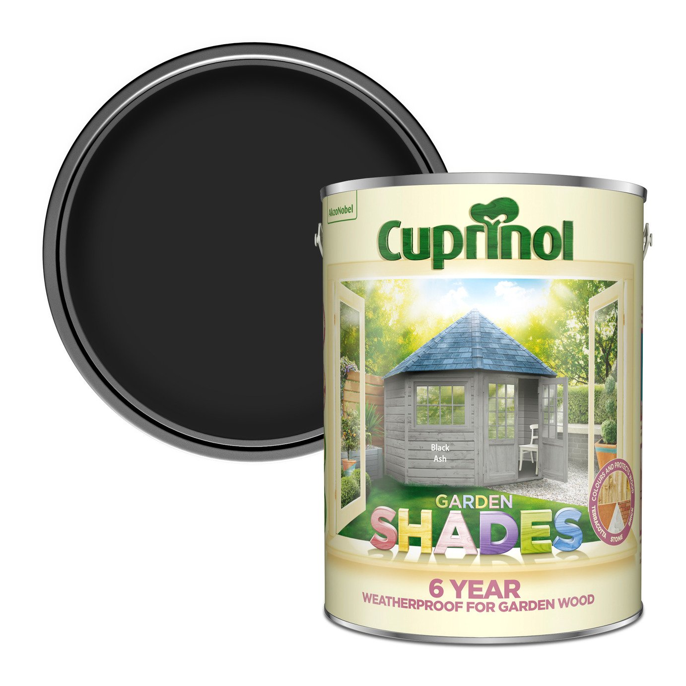 Cuprinol Garden Shades Matt Paint 5l - Black Ash
