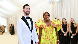 new york, new york may 06 serena williams and alexis ohanian attend the 2019 met gala celebrating camp notes on fashion at metropolitan museum of art on may 06, 2019 in new york city photo by mike coppolamg19getty images for the met museumvogue