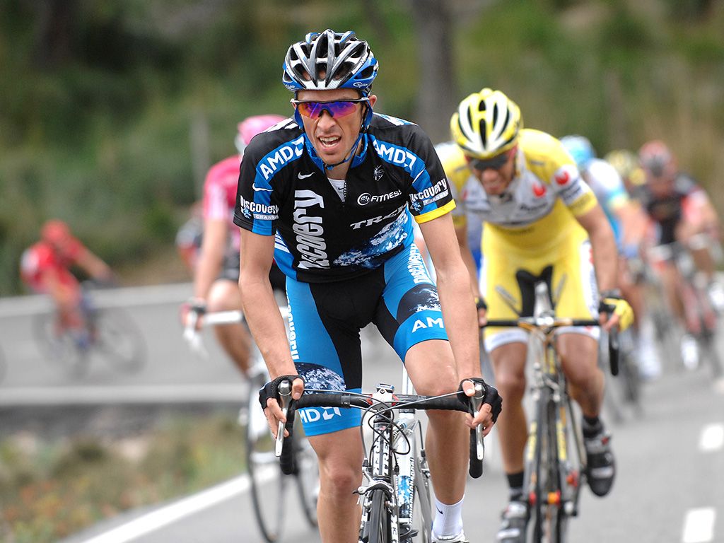 Contador rode for the Discovery Channel team in 2007