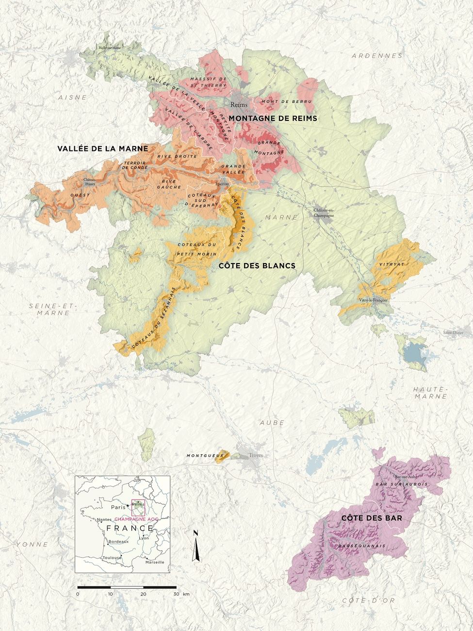 Champagne map