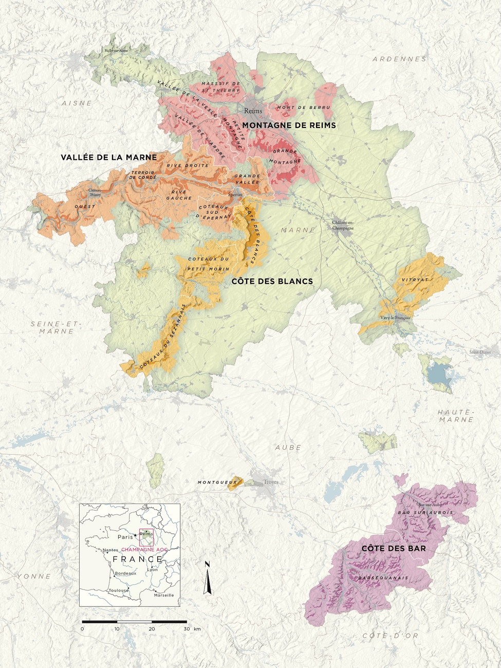 Champagne map