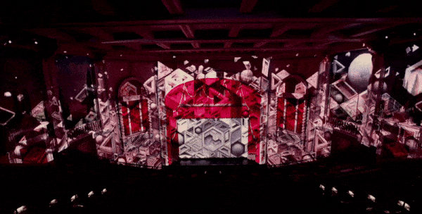 The Carolina Theatre in NC with a new projection mapping system. 