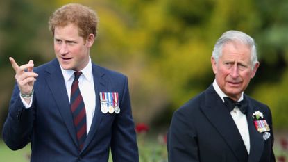 Prince Harry and King Charles attend the Gurkha 200 Pageant